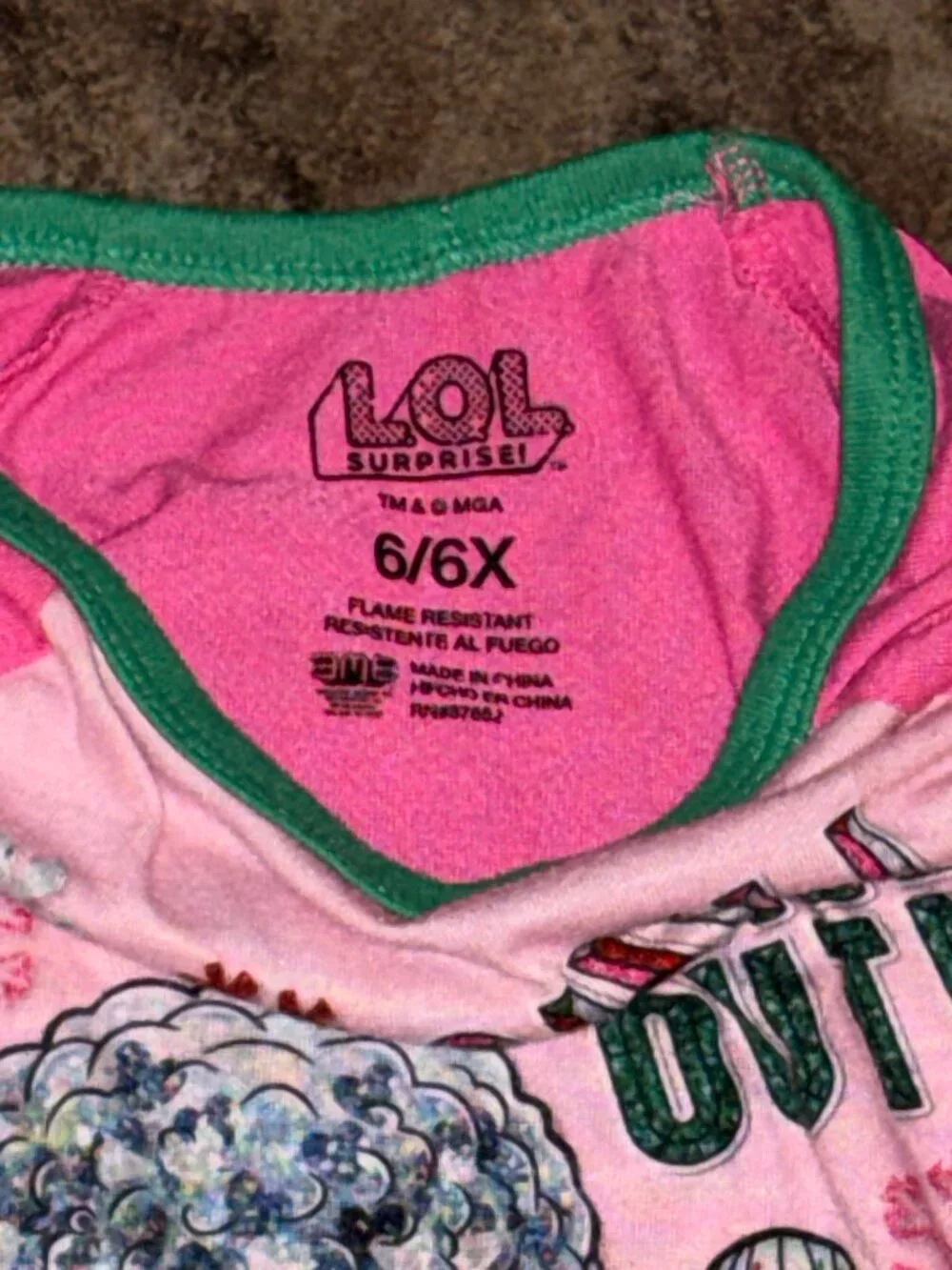 Girls Pink Long Sleeve LOL Surprise 